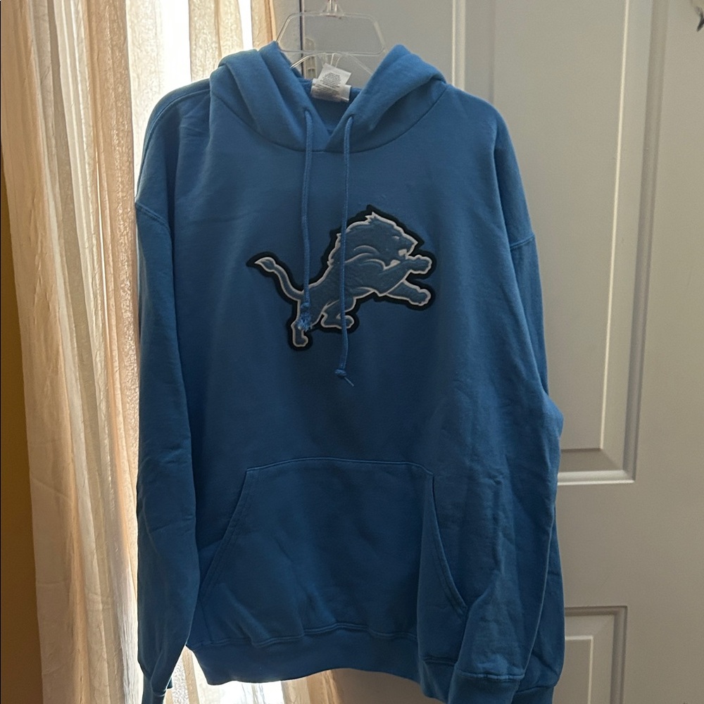Blue Hoodie with Lion Logo